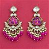 Indo Western Classic Earring With Mehndi Plating