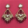 Indo Western Classic Earring With Mehndi Plating
