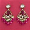 Indo Western Classic Earring With Mehndi Plating