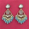 Indo Western Classic Earring With Mehndi Plating