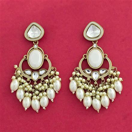 Indo Western Classic Earring With Mehndi Plating
