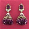 Indo Western Jhumki With Mehndi Plating