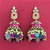 Indo Western Jhumki With Mehndi Plating