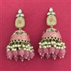 Indo Western Jhumki With Mehndi Plating