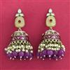 Indo Western Jhumki With Mehndi Plating