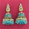 Indo Western Jhumki With Mehndi Plating