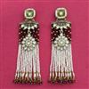 Indo Western Long Earring With Mehndi Plating