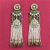 Indo Western Long Earring With Mehndi Plating