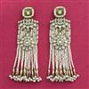 Indo Western Long Earring With Mehndi Plating