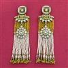 Indo Western Long Earring With Mehndi Plating
