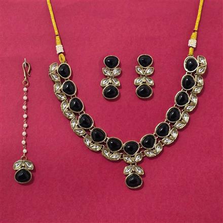 Indo Western Classic Necklace Set With Mehndi Plating