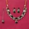 Indo Western Classic Necklace Set With Mehndi Plating