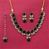 Indo Western Classic Necklace Set With Mehndi Plating