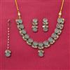 Indo Western Classic Necklace Set With Mehndi Plating