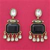 Indo Western Meenakari Earring With Mehndi Plating