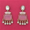 Indo Western Meenakari Earring With Mehndi Plating