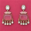 Indo Western Meenakari Earring With Mehndi Plating