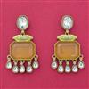 Indo Western Meenakari Earring With Mehndi Plating