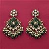 Indo Western Classic Earring With Mehndi Plating