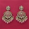 Indo Western Classic Earring With Mehndi Plating