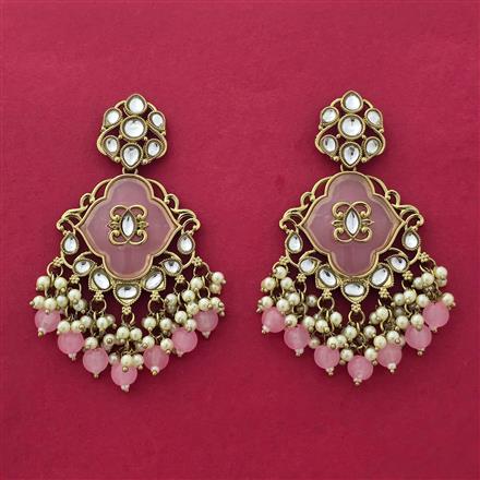 Indo Western Classic Earring With Mehndi Plating