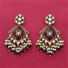 Indo Western Classic Earring With Mehndi Plating