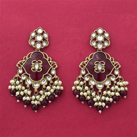 Indo Western Classic Earring With Mehndi Plating