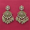 Indo Western Classic Earring With Mehndi Plating