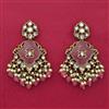 Indo Western Classic Earring With Mehndi Plating