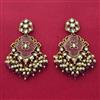 Indo Western Classic Earring With Mehndi Plating