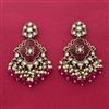 Indo Western Classic Earring With Mehndi Plating