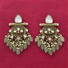 Indo Western Classic Earring With Mehndi Plating