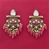 Indo Western Classic Earring With Mehndi Plating
