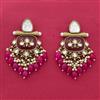 Indo Western Classic Earring With Mehndi Plating