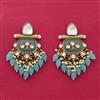 Indo Western Classic Earring With Mehndi Plating