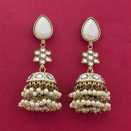Indo Western Jhumki With Mehndi Plating