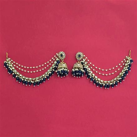 Indo Western Jhumki With Mehndi Plating
