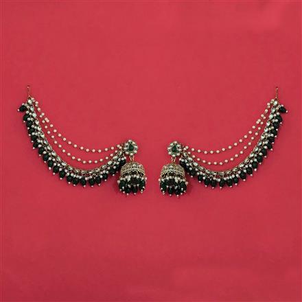 Indo Western Jhumki With Mehndi Plating