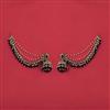 Indo Western Jhumki With Mehndi Plating