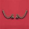 Indo Western Jhumki With Mehndi Plating
