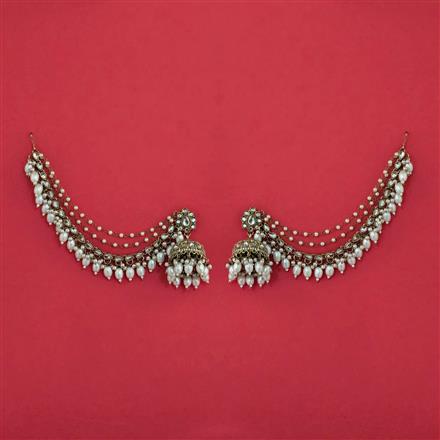 Indo Western Jhumki With Mehndi Plating