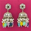Indo Western Jhumki With Mehndi Plating