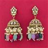 Indo Western Jhumki With Mehndi Plating