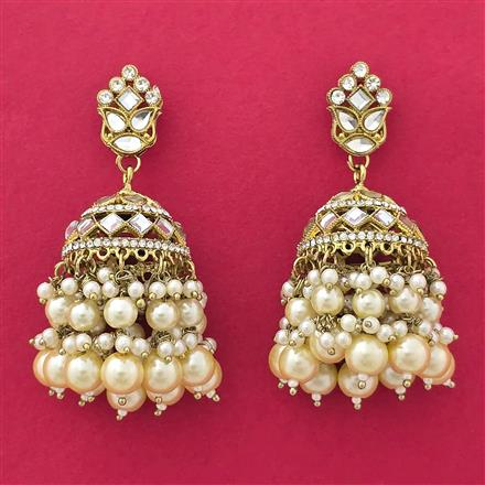 Indo Western Jhumki With Mehndi Plating