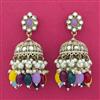 Indo Western Jhumki With Mehndi Plating