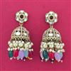 Indo Western Jhumki With Mehndi Plating