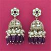 Indo Western Jhumki With Mehndi Plating
