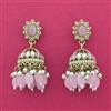 Indo Western Jhumki With Mehndi Plating