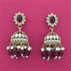 Indo Western Jhumki With Mehndi Plating