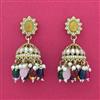Indo Western Jhumki With Mehndi Plating